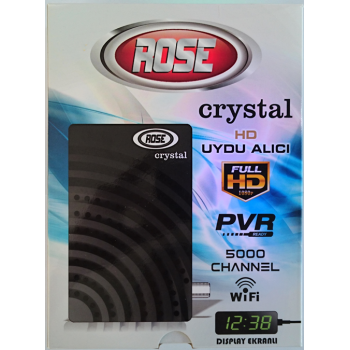 ROSE CRYSTAL FULL HD UYDU ALICISI LED DİSPLAY WİFİ ANTENLİ